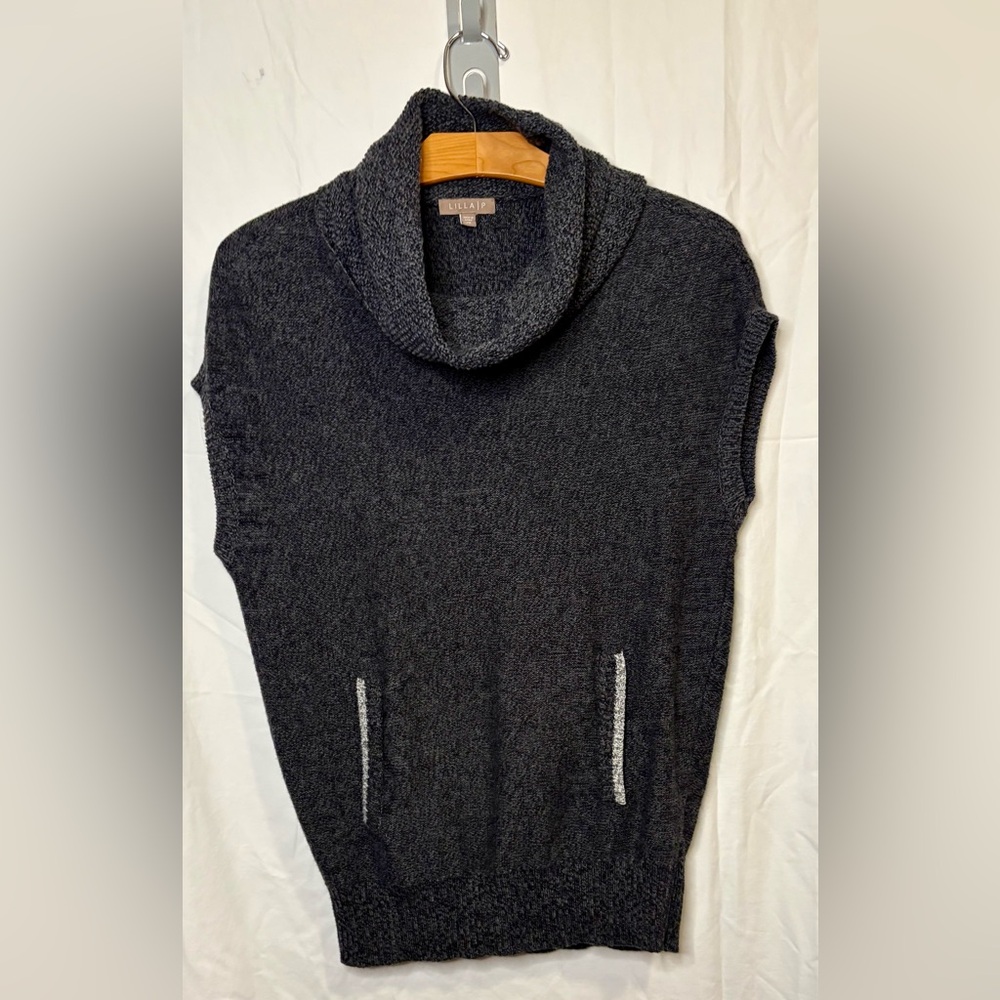 Lilla P Charcoal Knit Sweater